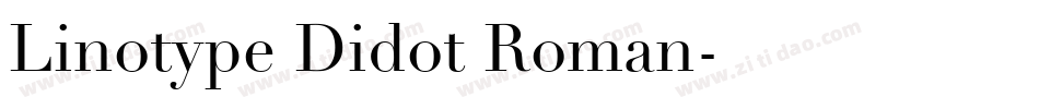 Linotype Didot Roman字体转换
